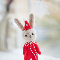 Christmas baby Bunny ornament