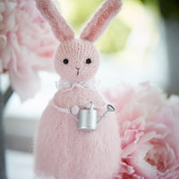 Pink Rabbit with a Watering Can