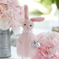 Pink Rabbit with a Watering Can