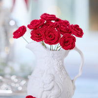 Red Crochet Rose