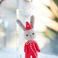 Christmas baby Bunny ornament