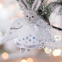 Christmas Angel Rabbit ornament