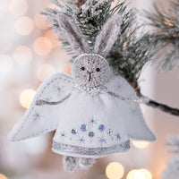 Christmas Angel Rabbit ornament