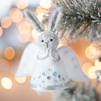 Christmas Angel Rabbit ornament