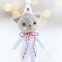 Christmas baby Kitten ornament