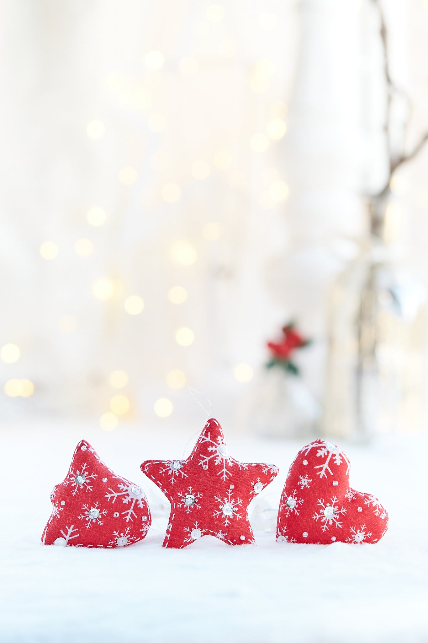 Red Ornaments set of 3